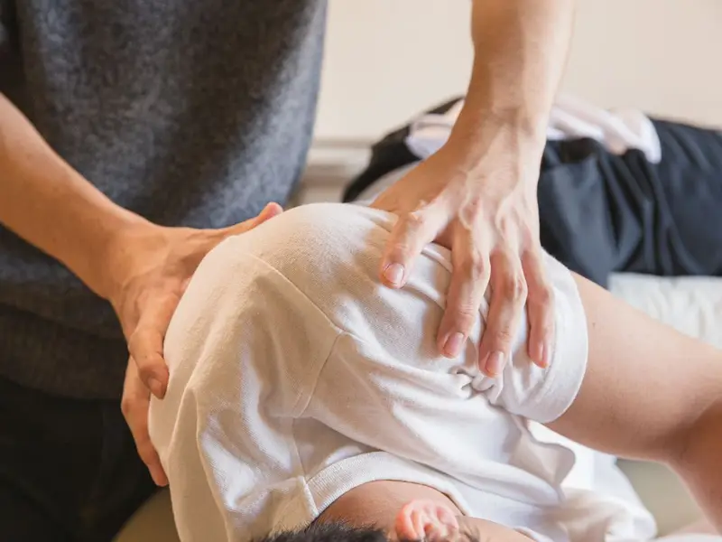 Sesión de terapia manual